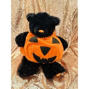 BAB 1997 Limited Edition Bear Plush Sparkle Pumpkin Costume Stuffed Animal Toy